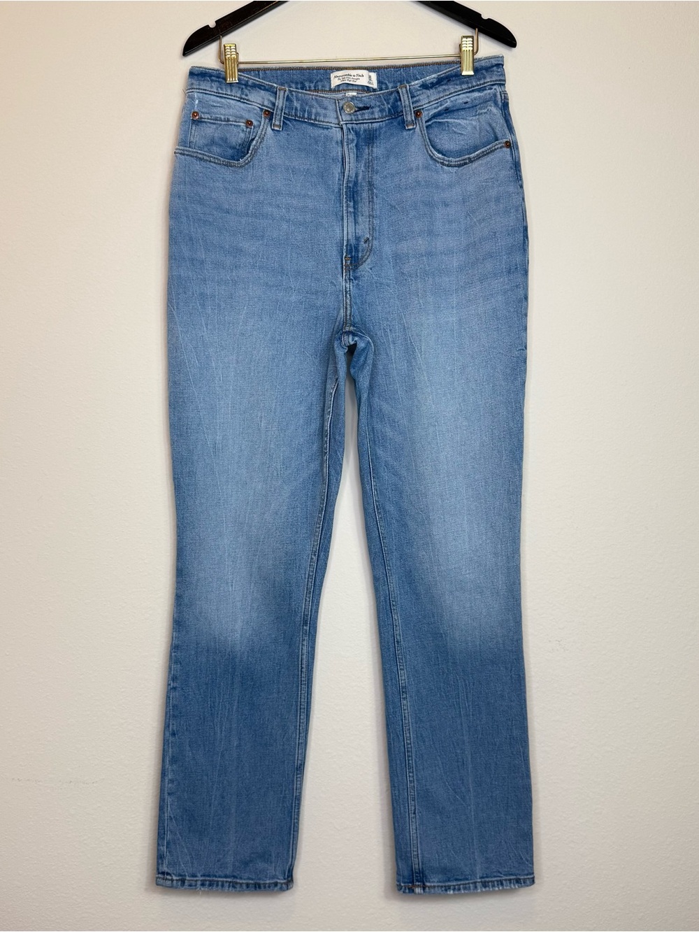 Abercrombie & Fitch Curve Love ‘90s Slim Straight Ultra High Rise Jeans Size 14R
